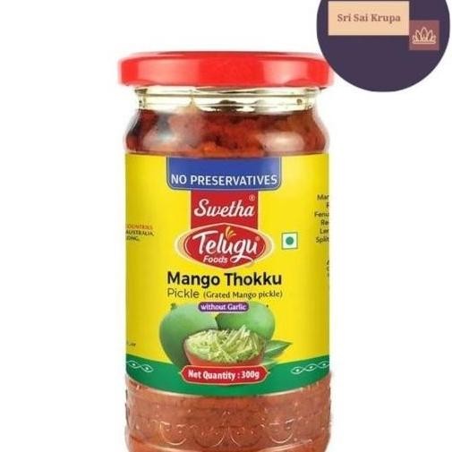 

Ready oke] TELUGU FOODS MANGO THOKKU PICKEL 300 GR