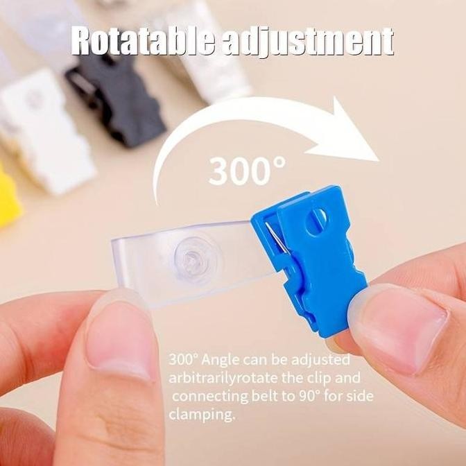 

Klip Jepit Plastik Id Name Tag - Jepitan Gantungan Id Card Transparan Original