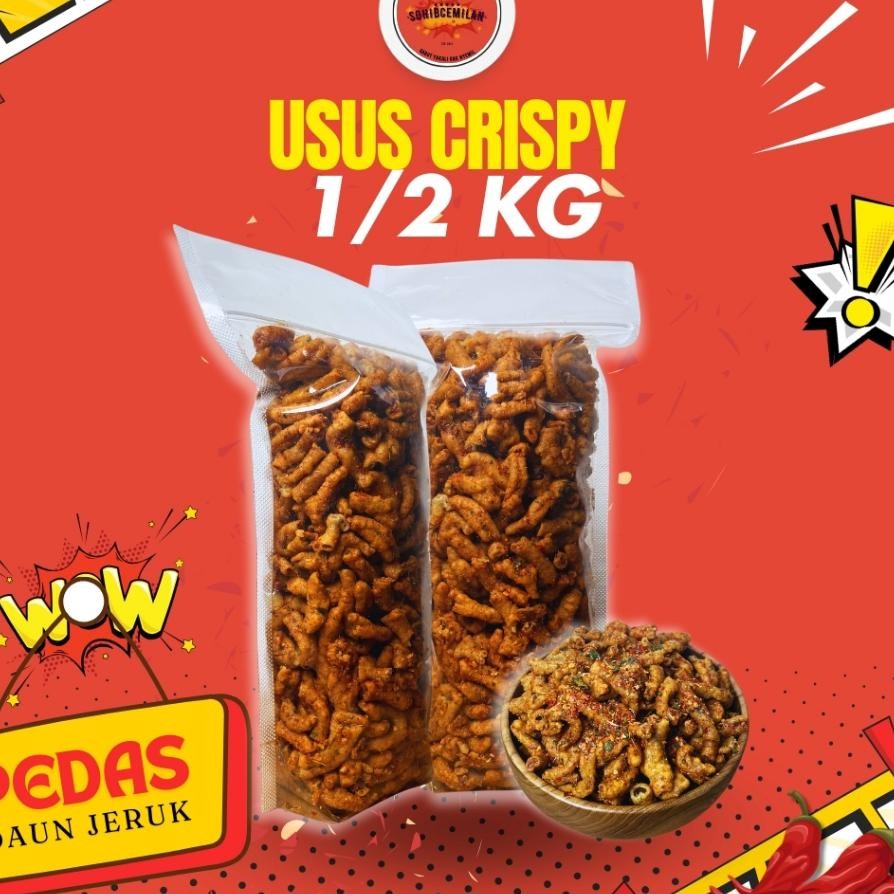 

Keripik Usus Ayam Crispy Pedas Daun Jeruk 12Kg
