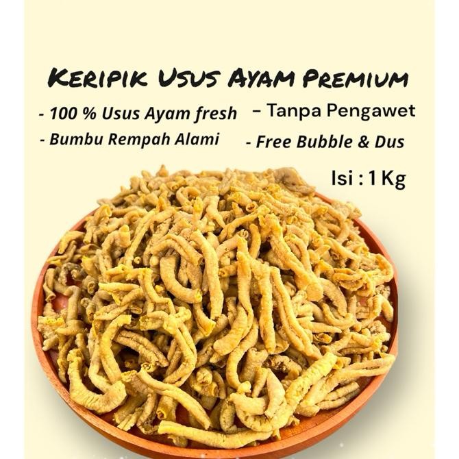 

Keripik Usus Ayam Crispy 1 Kg