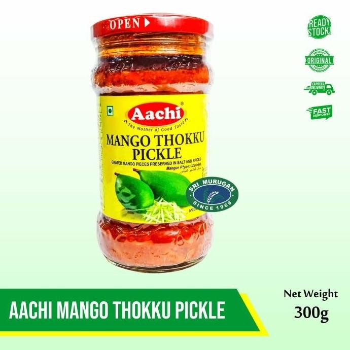 

Ready stock] AACHI MANGO THOKKU PICKLE 300 GR