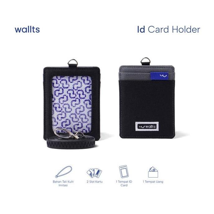 

Wallts Aiken Lanyard Tali Polos Name Tag Id Card Holder Stylish Simpel Original