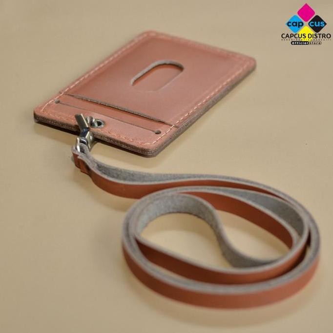 

Id Card Holder Kulit Gantungan Name Tag Pegawai Kulit Asli Elegan Original