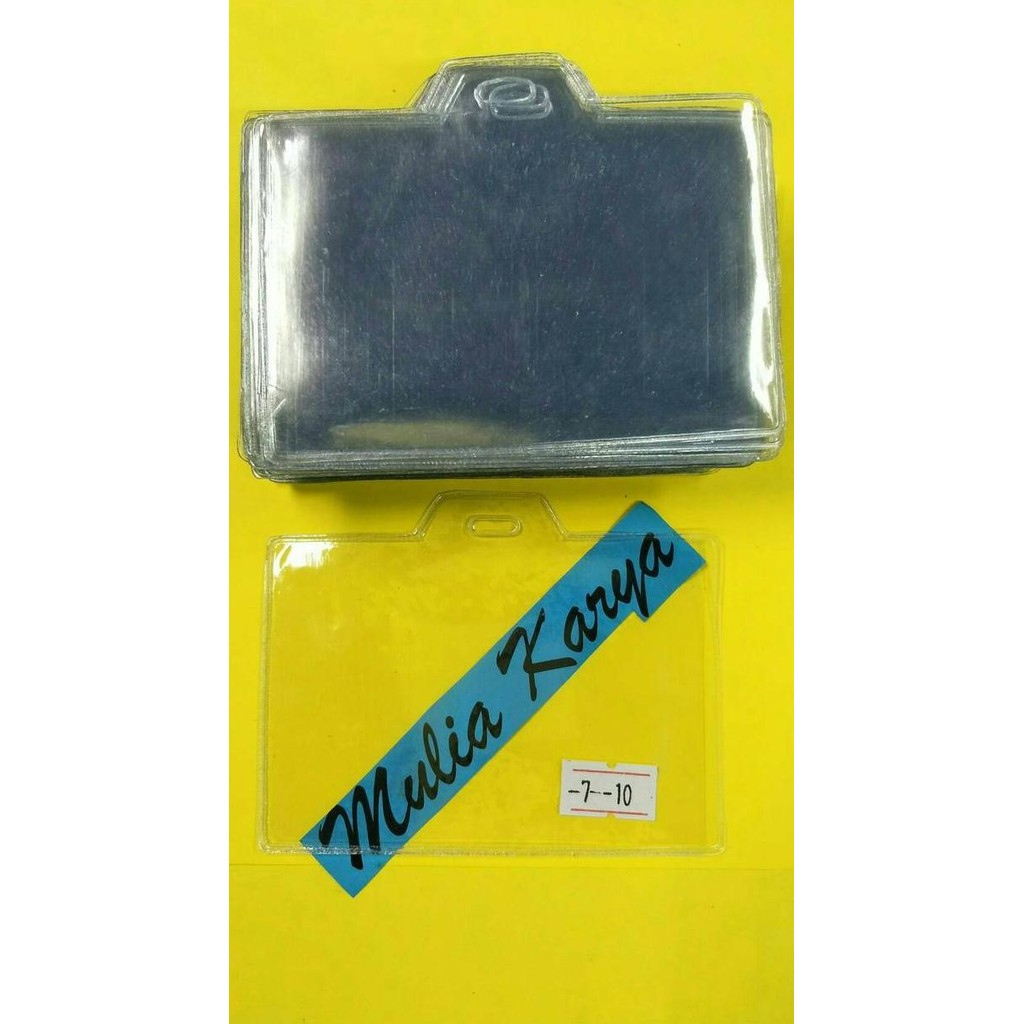 

Plastik Name Tag Tebal Premium 7X10Cm Landscape Isi 100Pcs Original
