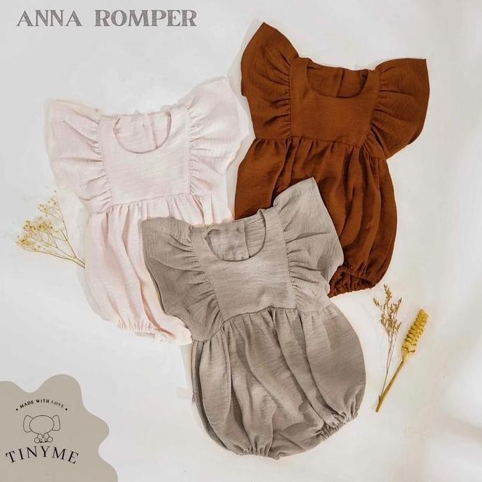 0-18bln JUMPER RUFFLE BASIC BAYI | JUMPSUIT ROMPER BAJU PAKAIAN ANAK BABY catalog TMTM ANNA