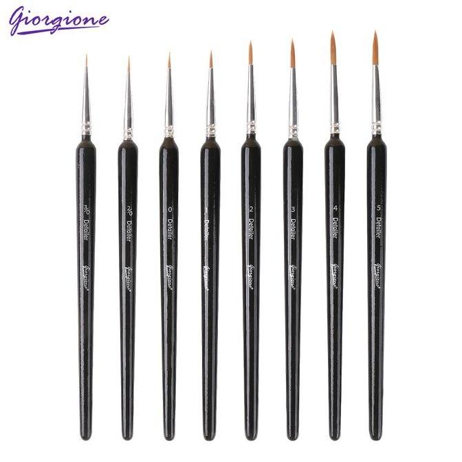 

PROMO GIORGIONE KUAS MELUKIS DETAIL G-DT08 - NYLON PAINT BRUSH SET 8PCS