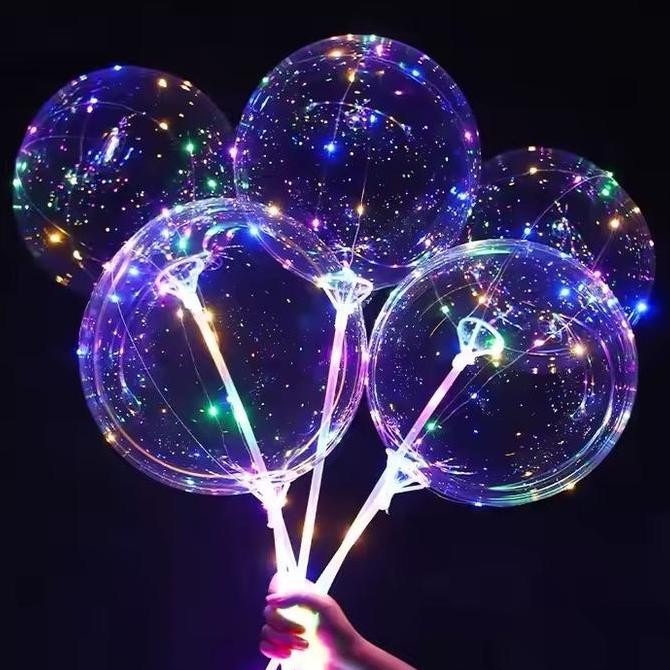 Baru Balon LED Rainbow/Balon PVC LED/Balon transparan LED madi50