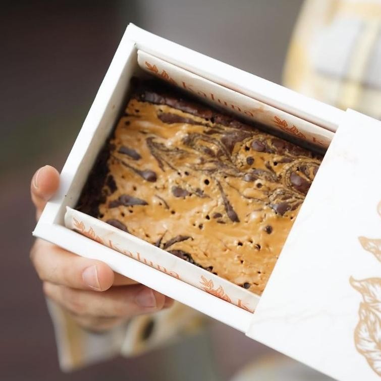 

Promoo!! Kaluna Cakes - Fudgy Brownies Peanut Butter Skippy Ukr. 22x10 - Brownies Panggang Selai Kacang