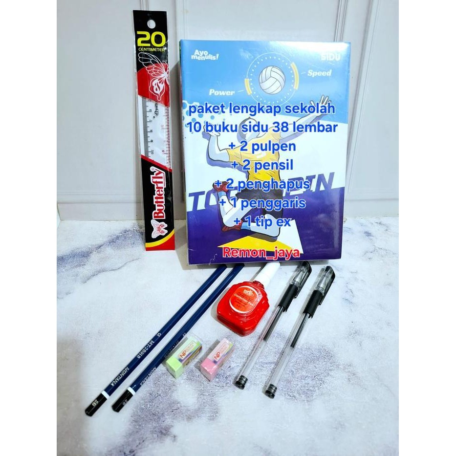 

SWG ( PROMO ) PAKET LENGKAP BUKU TULIS SIDU 38 LEMBAR 1 PACK/ 10 BUKU Sekolah Paper Stationery
