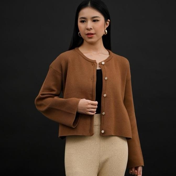 SUETERCLOTH - Biel Oversize Knit Cardigan longsleeve /  Cardigan Wanita Kancing / Blazer Bahan Knit 