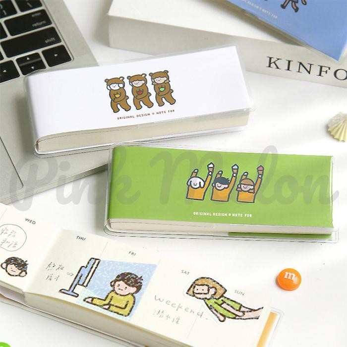 

SWG Weekly Planner Schedule Notes Memo Check List Pocket Aesthetic Lucu