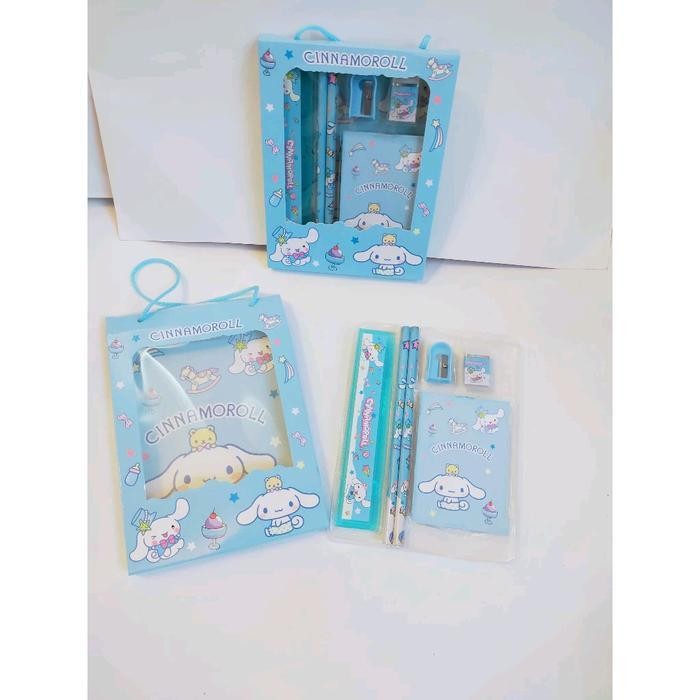 

SWG Gift set Alat Tulis Sekolah 6 in 1 sanrio - Alat Tulis Pensil Sanrio kuromi / melody - chinamorol - SET ALAT