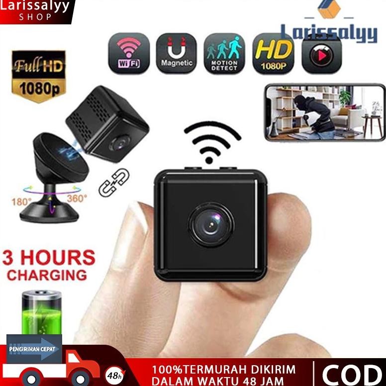 Terlaris [Larissalyy]Eyesec Kamera Mini Cctv 1080P Wifi Camera Mini Spy Cam Tersembunyi Kamera Pengi
