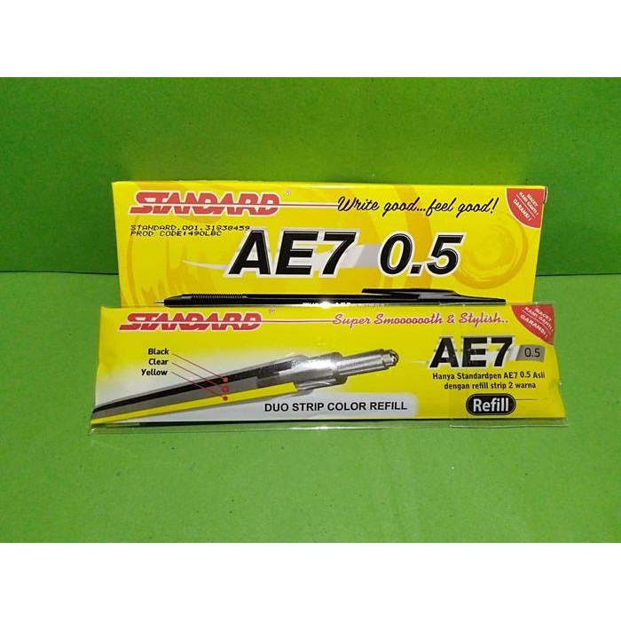 

SWG paket ballpoint standart ae 7 + refill 0.5 Hitam Alat Tulis Kantor Tulis Kantor Stationery Stationery