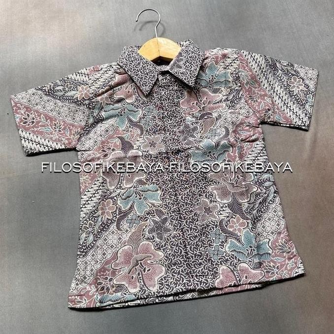 Filosofi Kebaya - Kemeja Batik Anak Laki Laki 0-9 Tahun Hem Anak Lengan Pendek Laki-Laki