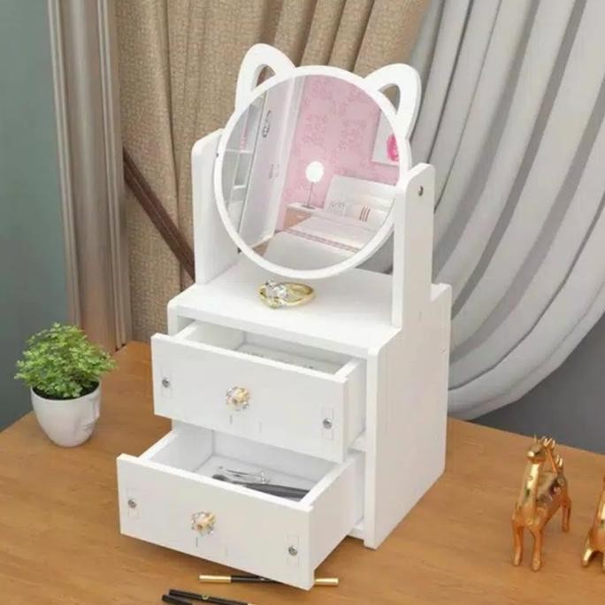 Tempat Make Up / Kaca Kecantikan / Rak Serbaguna