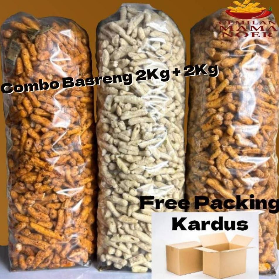 

Basreng Stik Daun Jeruk Paket Combo 2Kg Pedas Extra 2Kg