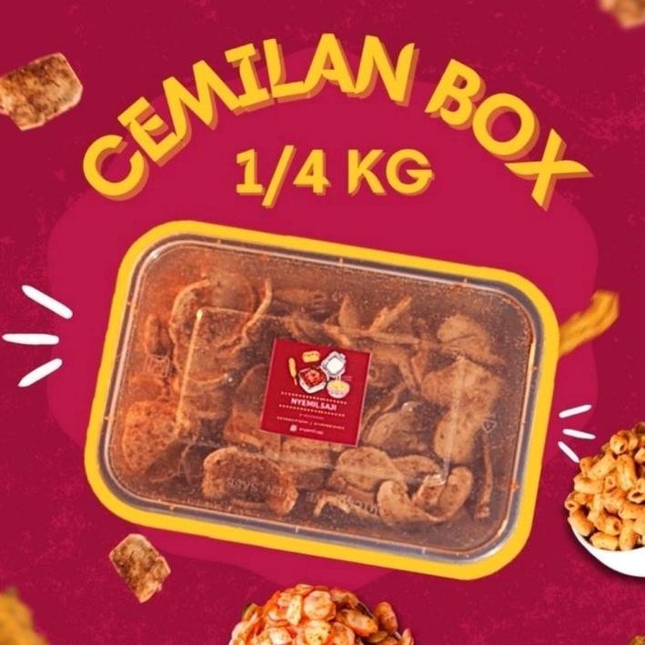 

Cemilan Box 250 Gram Basreng Kerupuk Seblak Gelung Makaroni Spiral