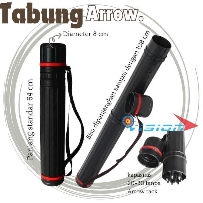 QUIVER TABUNG - TAS ANAK PANAH ARROW PANAHAN - TABUNG GAMBAR ARSITEK