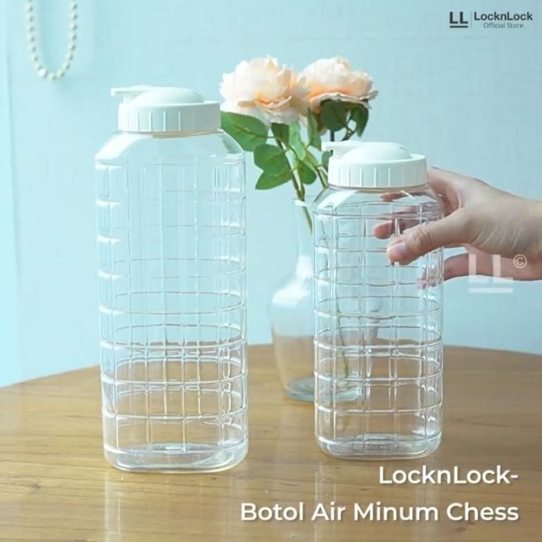 Lock n lock Chess Water Bottle Botol Minum 1,5L / Botol Penyimpan Air dikulkas / Botol Minum Besar O