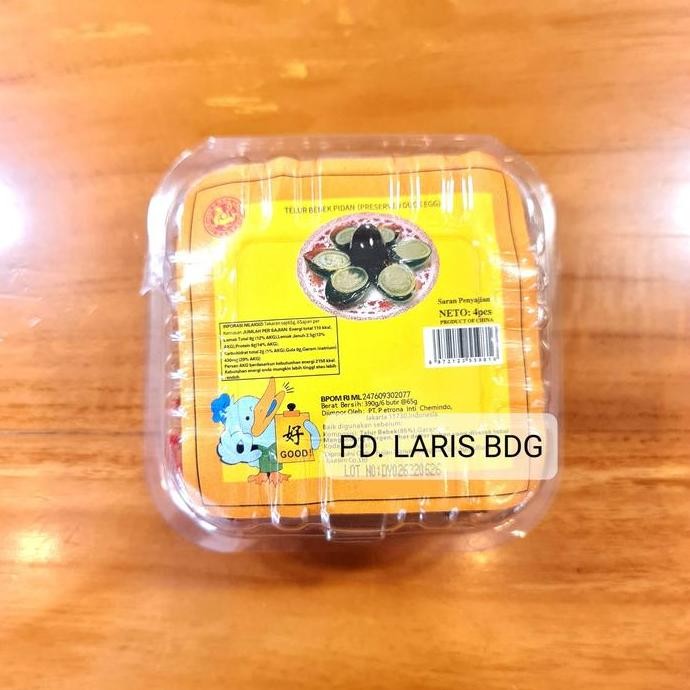 

Produk Baru!! Telur Pitan Ori CHEN LIANG JI - Telur Bebek Pidang Pitan Isi 4 Butir