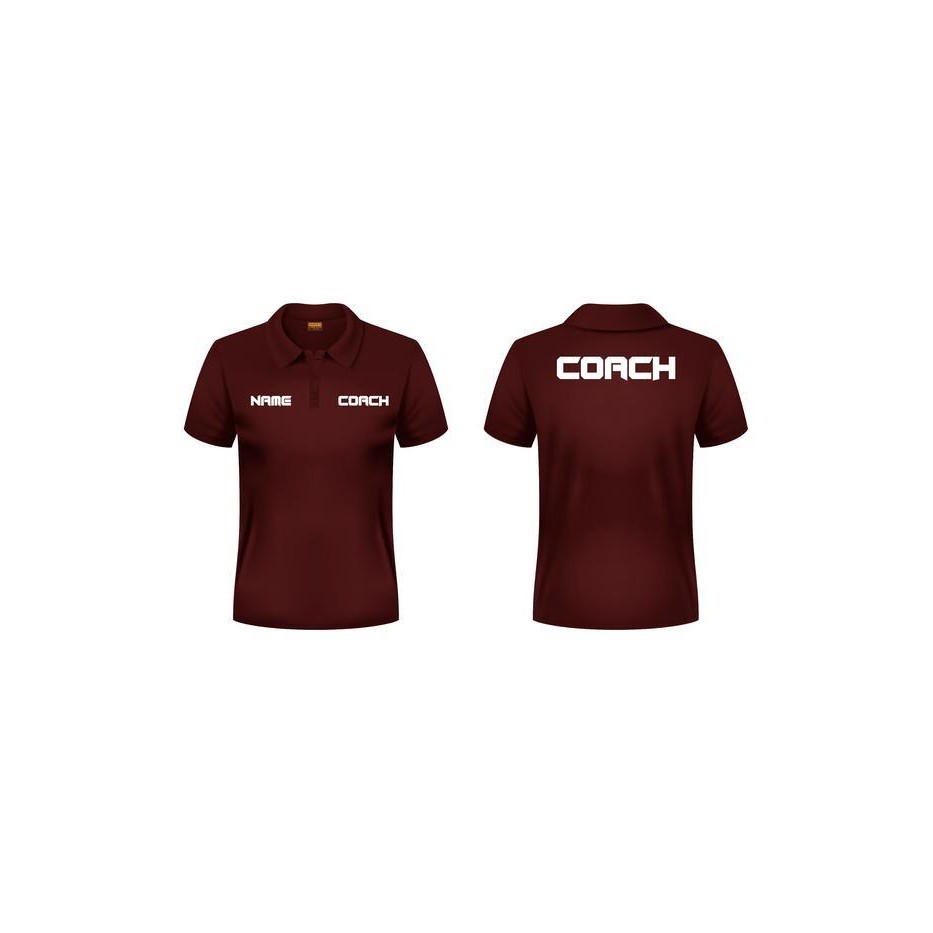 Nyentrikid Polo Shirt Kaos Kerah Coach Pelatih Free Custom Name Pria Wanita