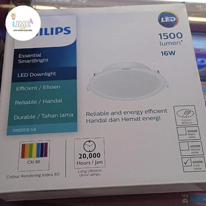 Lampu Downlight Panel Led Philips 19 Watt Dn020B 7"