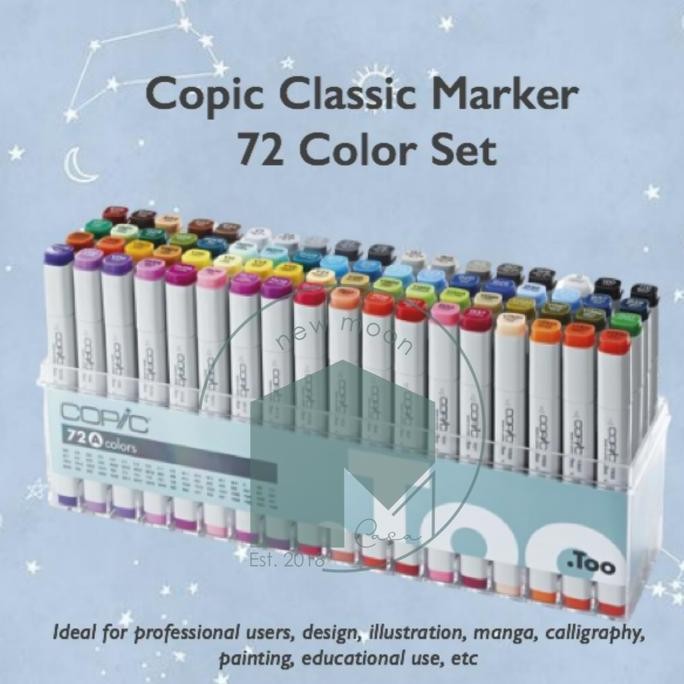 

Copic Marker 72 Set A B C Classic Spidol Gambar Arsitektur Kaligrafi