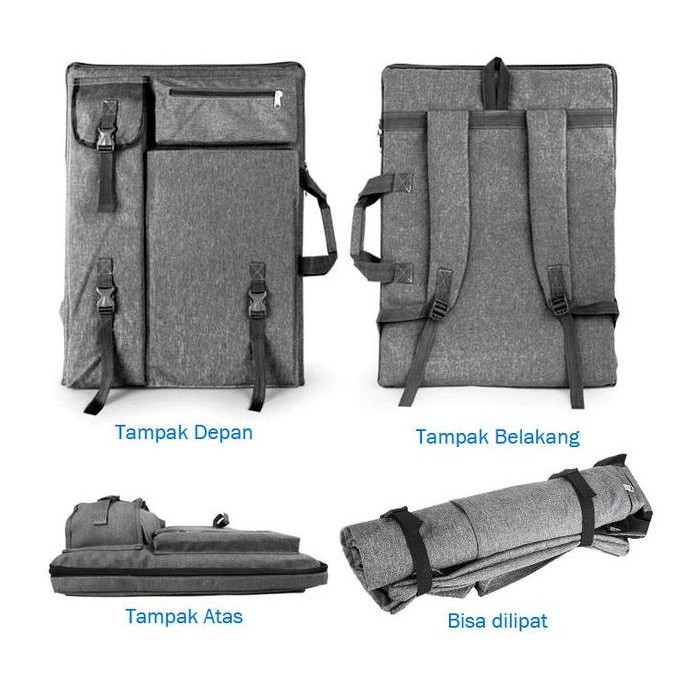 

Tas Arsitek Backpack Ransel Gambar Lukisan A2 A3 Kuas