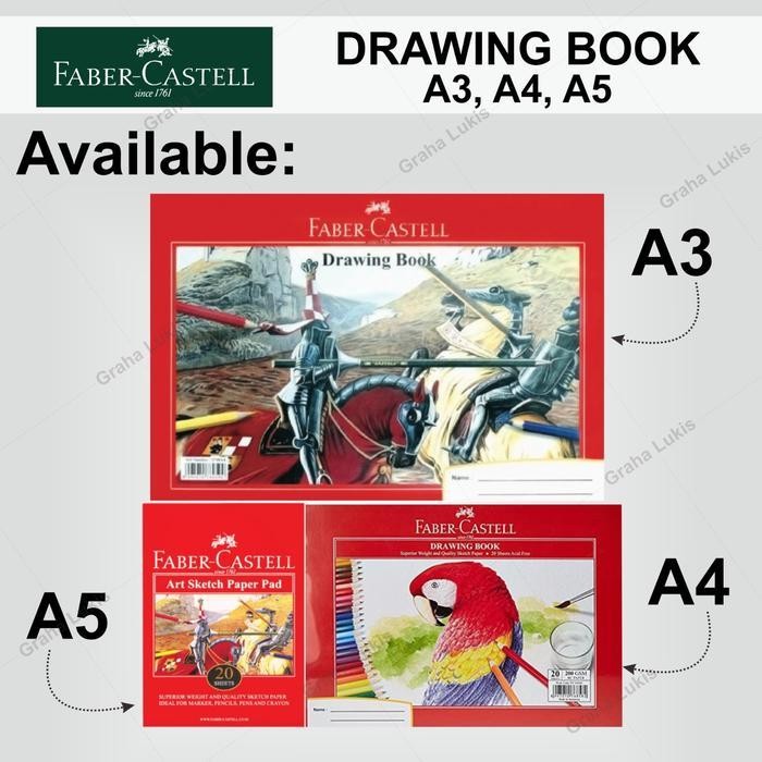 

Sp Faber Castell Sketch Book Drawing Book 200 Gsm