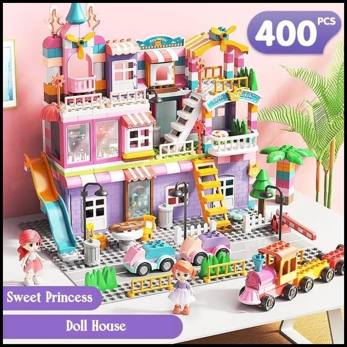 Feelo Princess Doll House Building Blocks compatible duplo