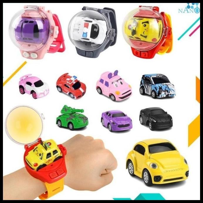 Jam Tangan Mobil Remote Gelang Control RC Remot Mini Mainan Anak