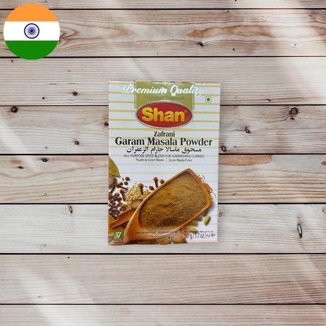 

Silahkan Order] Shan Zafrani Garam Masala powder 50 gram . Bumbu garam masala 50 gram