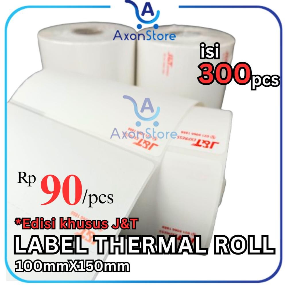 

Diskon Label Thermal J&T 2 Rangkap 100X150 Mm 300Pcs Sticker Resi 4X6 Jnt Promo
