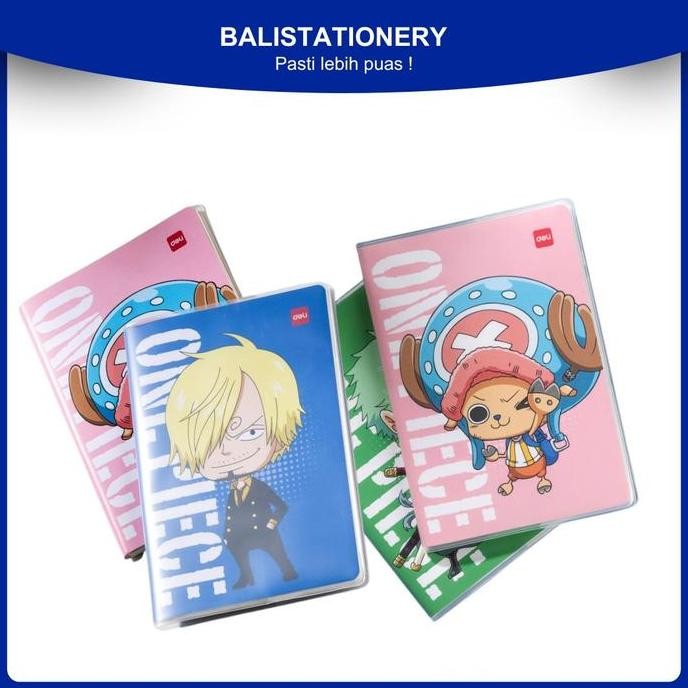 

>*>*>*>*] Notebook DELI One Piece Cover Plastik PVC One Piece A5 72 Lembar EN008 Kertas Buku