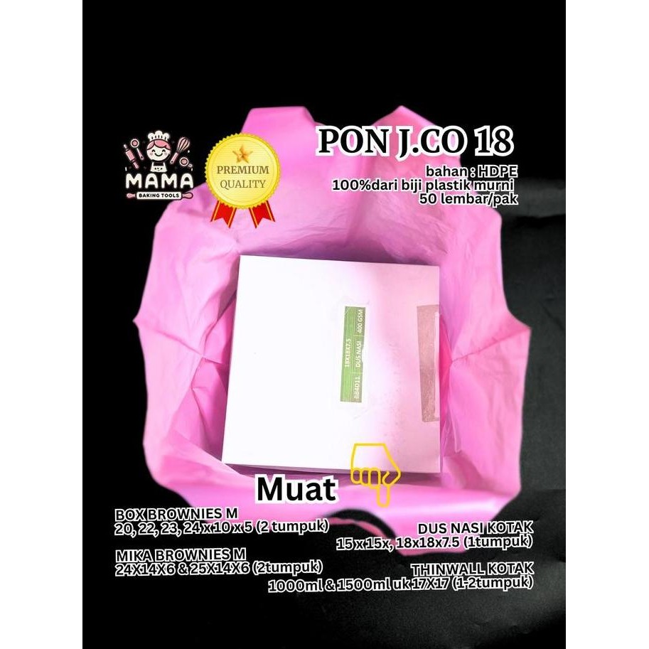 {{{{}}] PLASTIK DUS MAKAN/BOX MAKAN/KANTONG PLASTIK HD DUS/KANTONG PLASTIK JCO/SHOPPING BAG DUS/JCO 