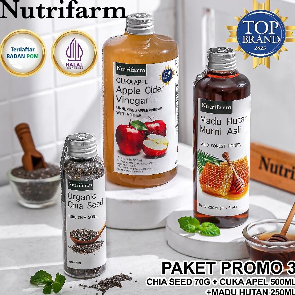 

Paket 3In1 Cuka Apel Madu Hutan Chia Seed Cuka Apel Ml Madu Hutan 250 Ml Chia Seed 70 Gram Paket3In1