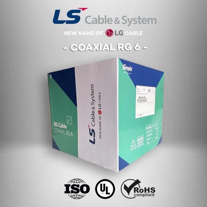 LS coaxial cable RG6 / kabel antena RG6 /kabel rg 6 Terlaris