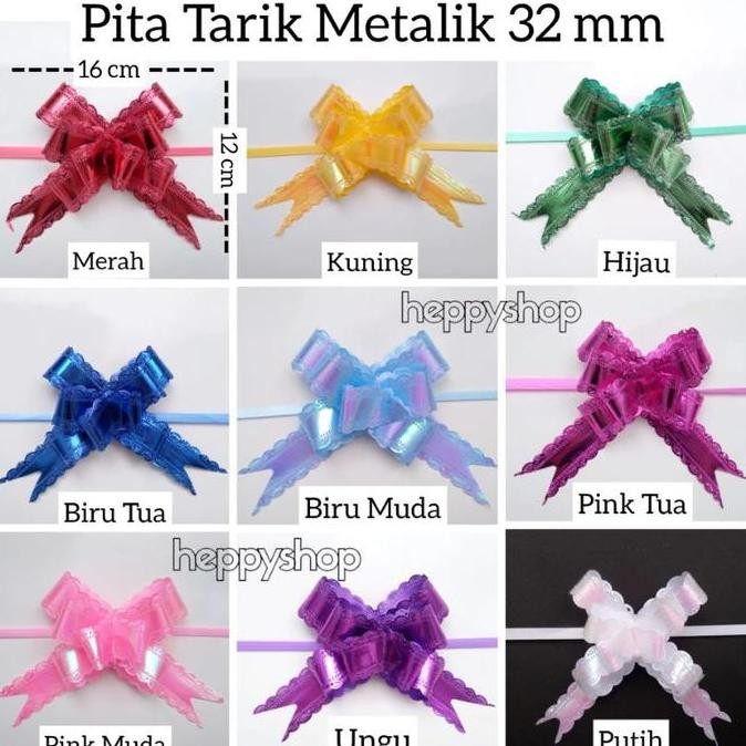

((((()paling dicari] Pita Tarik Metalik 32 mm, Pita Serut