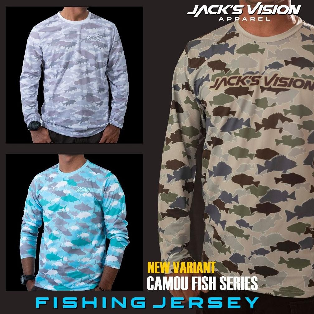 Jersey Mancing Camou Fish Series Jack's Vision Nugi