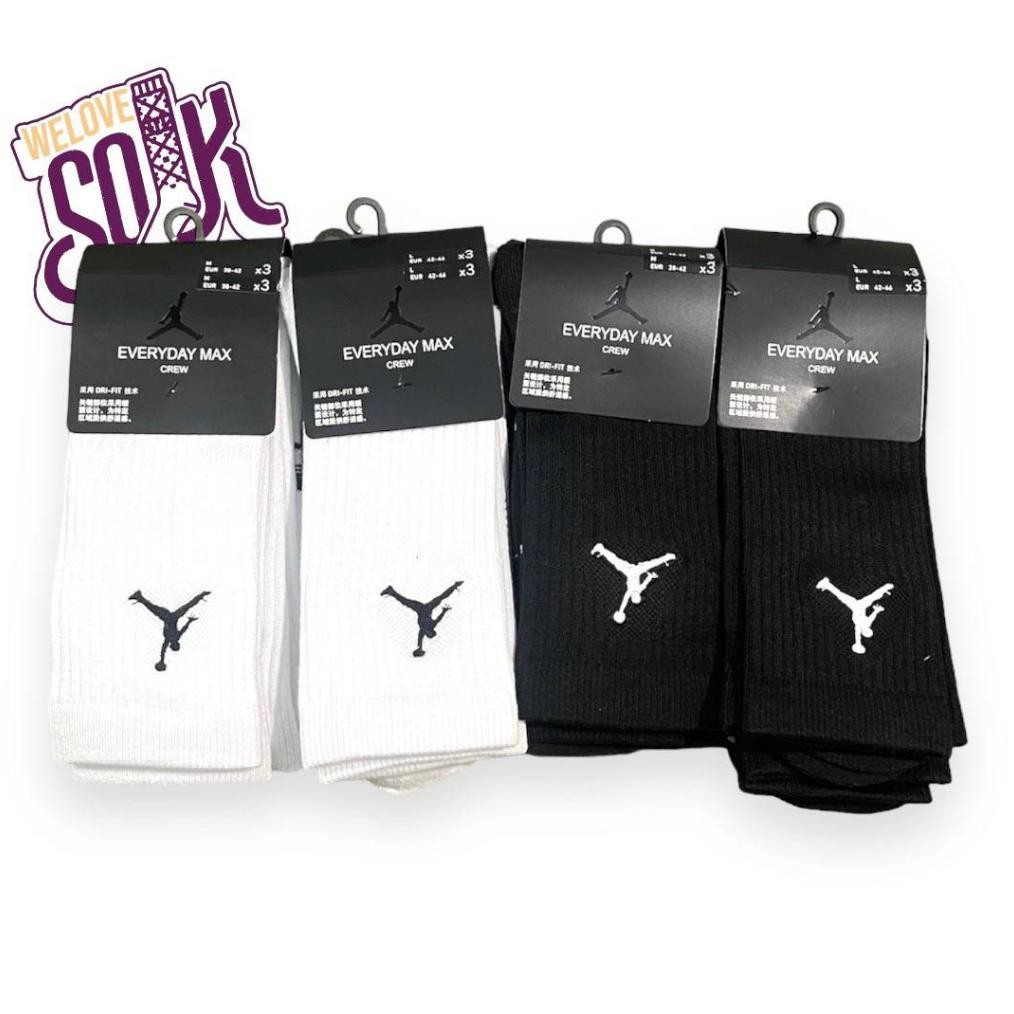 Kaos Kaki Nike Jordan Everday Max Crew socks Original Nugi