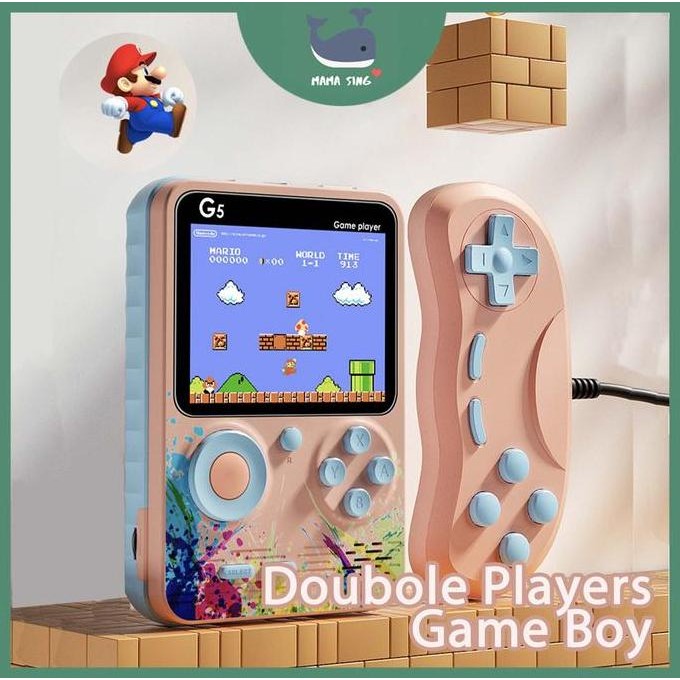 Baru Gameboy Anak Retro 500 Games Double Player Mainan Konsol Anak
