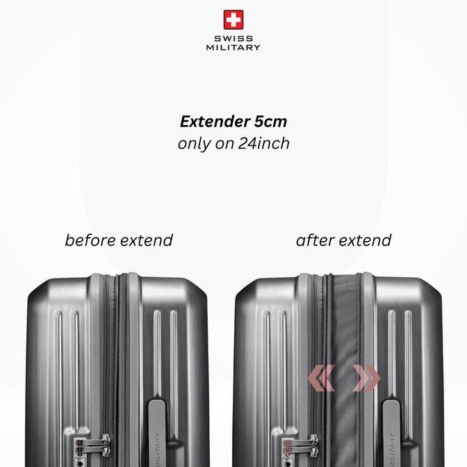 TERLARIS - Swiss Military Koper Stila Koper Kabin - Dark Grey