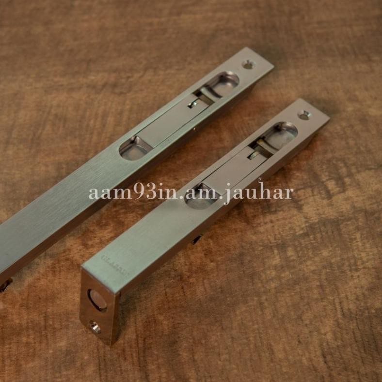 Grendel tanam MULLER MULER ORI 6" + 12" inch 15 cm & 30 cm pintu kuputarung Stainles 310 gram Slot P