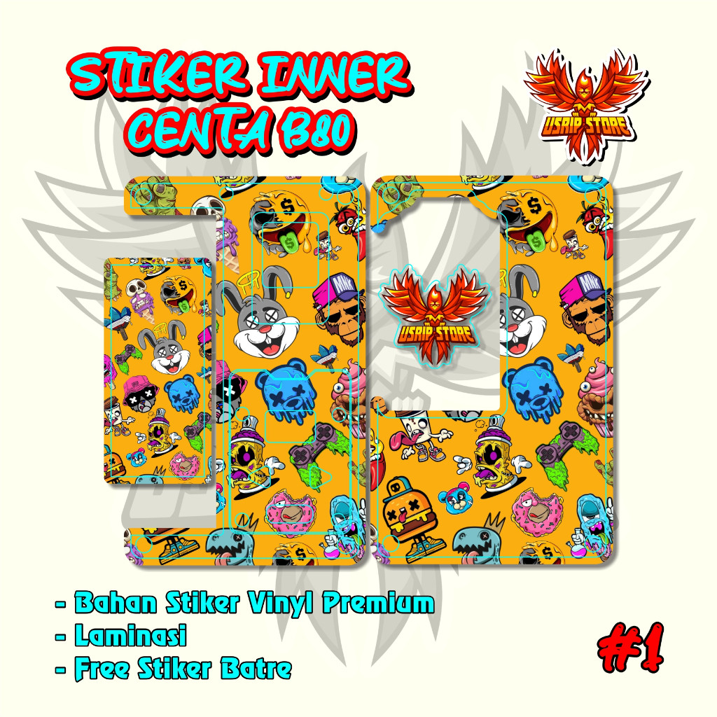 

Premium Cut - 1 B80 01 Garskin Stiker / Case Custom Terlaris 2PCS/ Fullbody