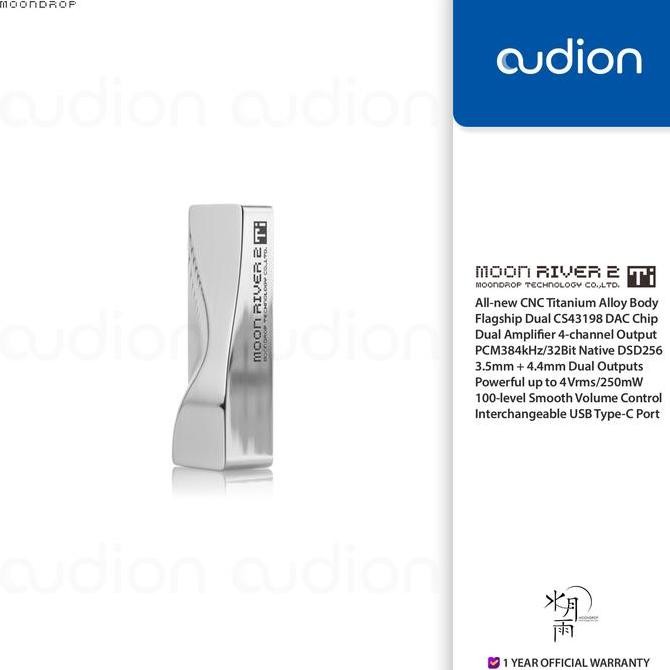 Promo MOONDROP MOON RIVER/MOONRIVER2/MOONRIVER 2 Ti CS43198 Portable DAC/AMP COD