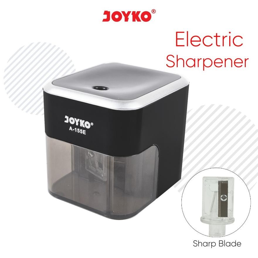 

Readyy!! Sharpener Elektrik / Rautan Pensil Otomatis A155E - Serutan Electric JOYKO A-155E