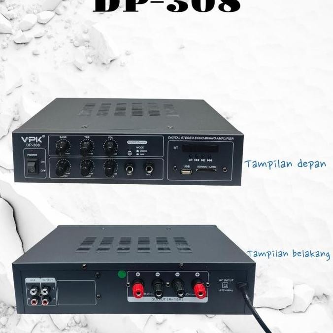 Promo power amplifier vpk usb bluetooth 350+350 watt COD