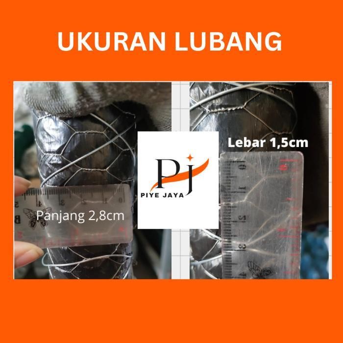FT Jaring Pagar Kawat Ram Galvanis Hexagonal Kurungan untuk Kandang Ayam Kelinci Tanaman Rooster Chi