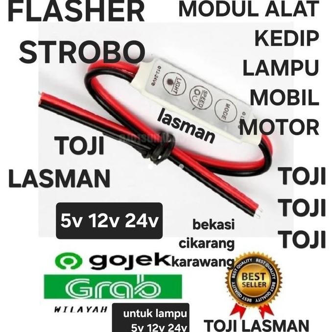 MODUL STROBO ALAT KEDIP PCB DRIVER RUNNING MODE  PESAWAT MODULE FLASH FLIP FLOP LAMPU LED 5V 12V 24V